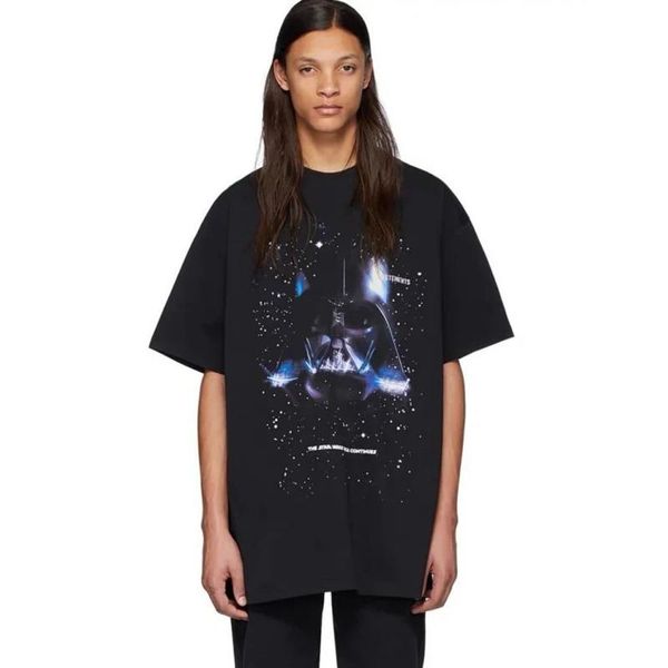 

20ss vt x sw printing return universe short sleeve tee black warrior men women designer shirts samurai regiment cotton t-shirt hfxhtx141, White;black