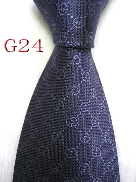 

G24 # 100% Шелковый жаккардовый плетеный мужской галстук ручной работы