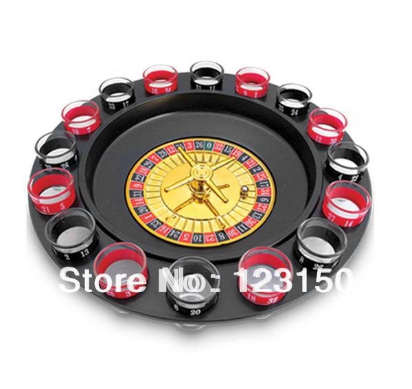 

rs-001 new roulette drinking game with casino spin sglass party fun game running sets, Black;blue