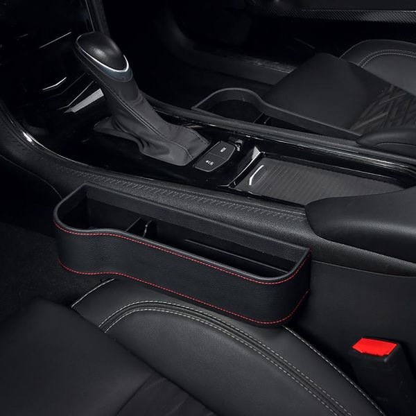 

car gap storage box car gap pu leather case pocket seat side slit wallet phone coins keys cards for