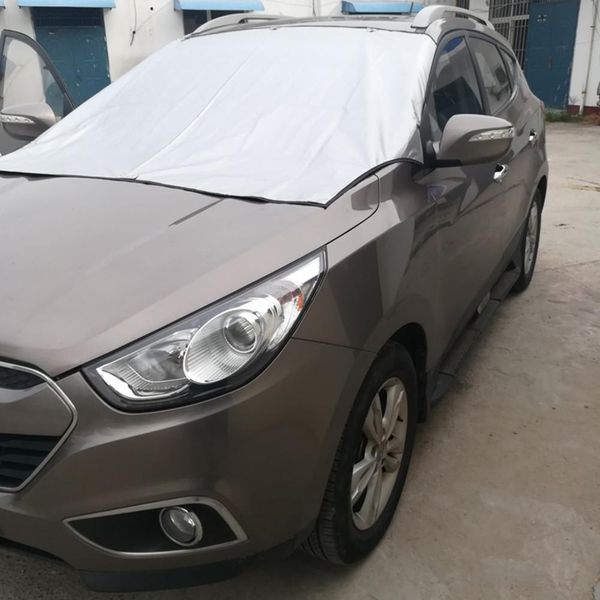 

car sunshade cover dual-use winter magnetic front windshield snow cover