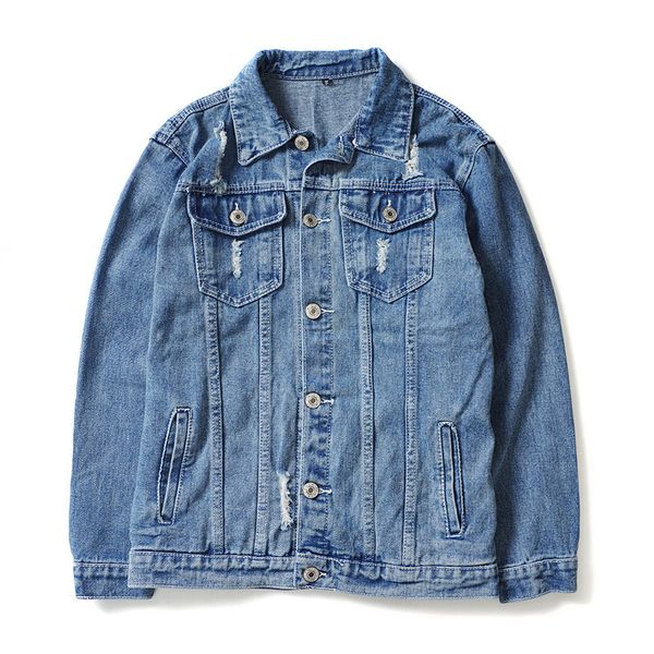 

fashion street styles women jean jacket single breasted hip hop men coats casual couple matching clothes, Black;brown