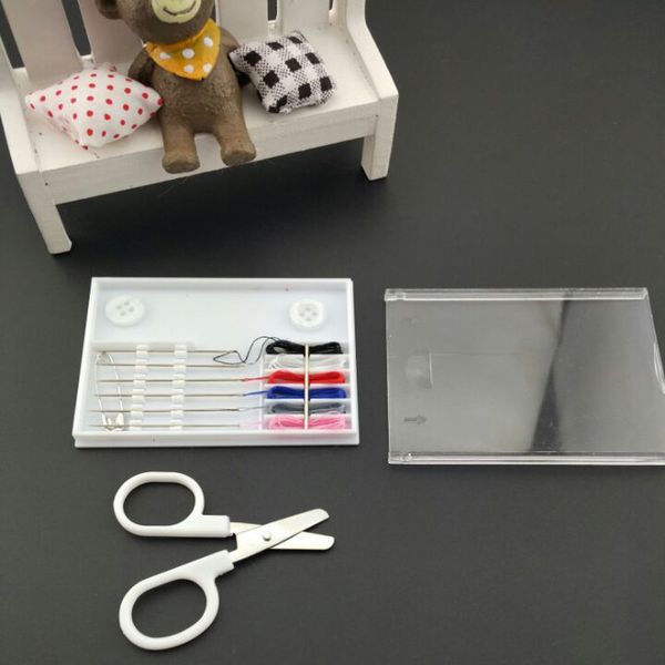

portable travel sewing kit tools set wholesale needle threads scissors box diy thread buttons patchwork knitting craft tools
