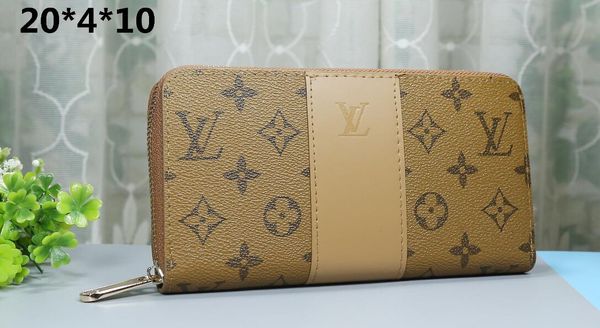 

new man wallet designer pu clutch brand handbag luxury letter print wallet small square bag card package purse phone bag #60017, White