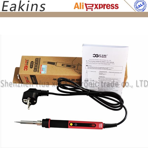 

cxg e60wt professional led digital adjustable electric soldering iron repair welding kit 60w thermostat soldering iron
