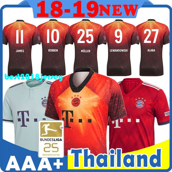 

Bayern Munich Thai quality 18 19 Top FC Bayern EA Sports Jersey 25 Muller jerseys 11 James jersey 27 Alaba jersey 1 Neuer jerseys