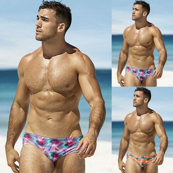 

bathing beach wear surf boxer brie fashion men's bodybuild gradient trunks beach swimming shorts boxer beachwear #20123