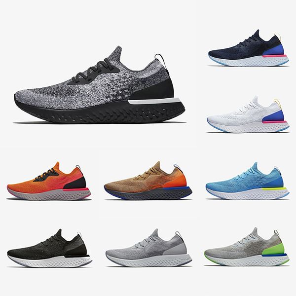 

size 36-45 flight epic react s0uth men's running shoes college navy black grey cookies and cream black knit designer sports shoes