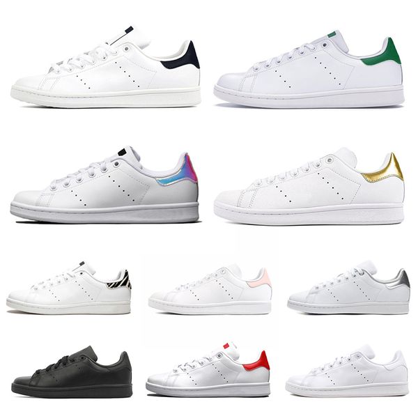 

2020 smith men women flat sneakers green black white navy blue oreo rainbow stan mens trainer outdoor sports shoes 36-44