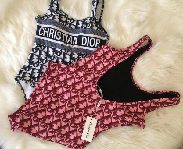 

womens designer one-pieces swimsuit sexy bikini set fashion brand new swimwear with letters купальники женская одежда размер s-xl, White;black