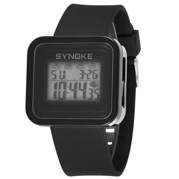 

2019sport watch silicone led light digital sport smart wrist watch kid girl boy new arrival men waterproof #4m15, Slivery;brown