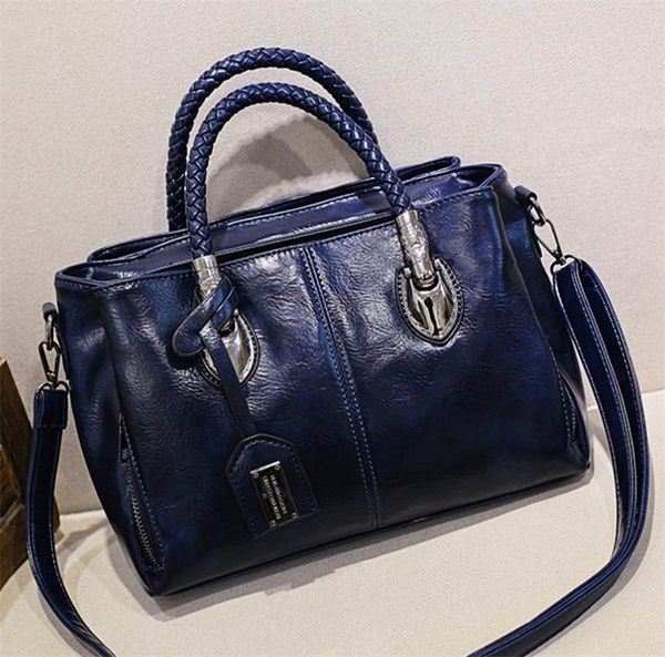 

luxury shoulder bag vintage oil wax leather luxury handbags women bags designer ladies hand bags for women bag feminina fashion 4