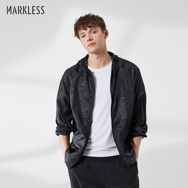 

markless quick dry skin jackets men ultra-light sunscreen coats outdoor casual windbreaker men jacket chaqueta hombre, Black;brown