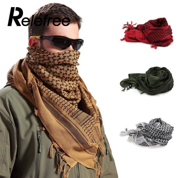

outdoor hiking scarf palestine arab scarf muslim hijab men neck cover head wrap shemagh camping windproof scarves, Black