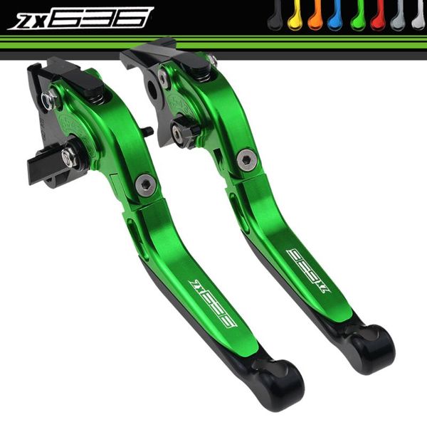 

for ninja zx6r 636 zx6rr zx 6r zx 6rr 2007-2018 cnc folding extendable motorcycle brake clutch levers laser 636