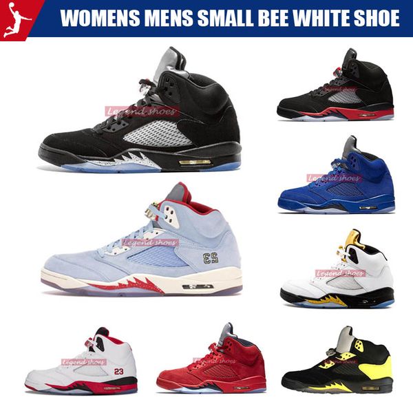 

wholesale 5s sneakers men sports shoes paris saint germain suede blue seme black white cement black metallic fresh trainers basketball shoes, White;red
