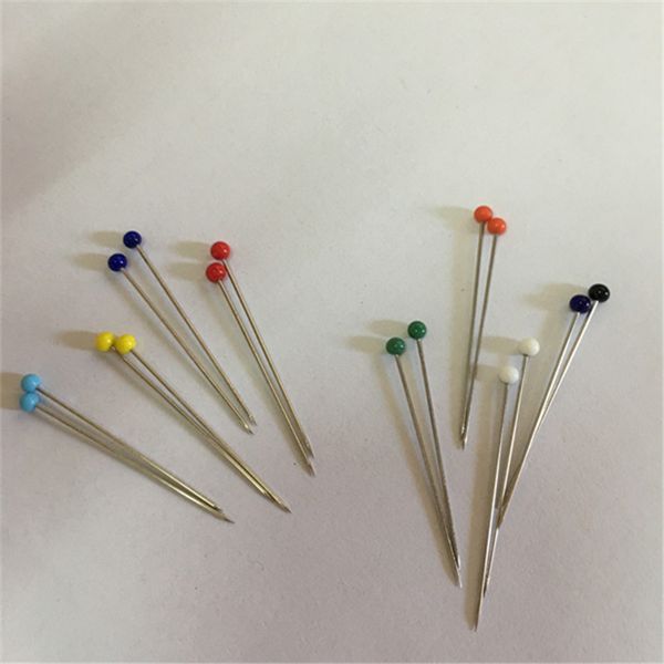 

100pcs florists sewing pins diy decoration crafts mix color round head clothing pin dressmaking wedding corsage