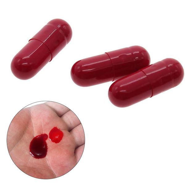 

children funny toys novelty 3pcs fake blood capsules horror funny halloween joke prank trick kids funny toys 1