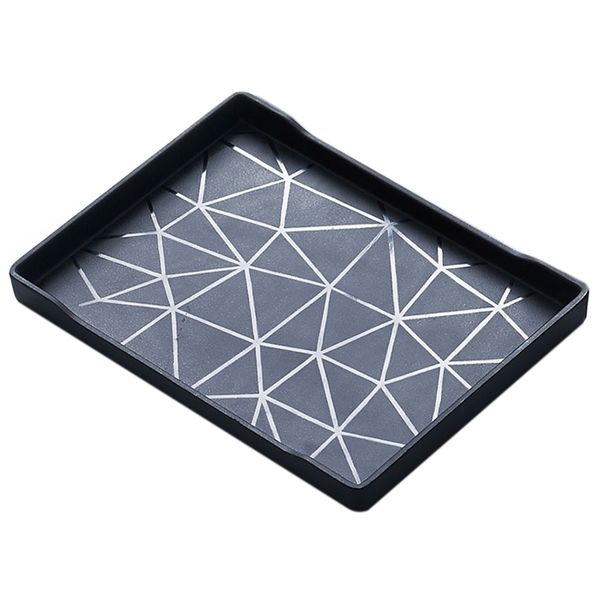 

nordic rectangular storage box tray home kitchen living room plastic storage tray simple cake cup tray black kitchen storage organization