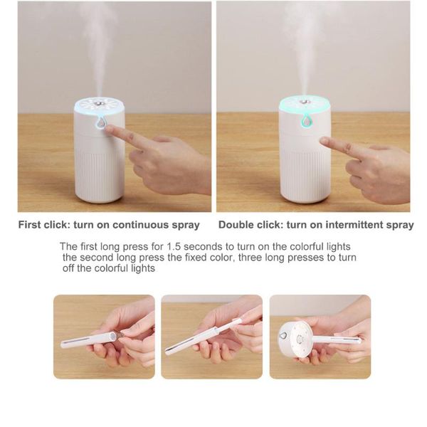 

масло диффузор светодиодный свет автомобиля 300ml увлажнитель воздуха создатель тумана аромат эфирного диффузор usb ультразвуковой для бытов