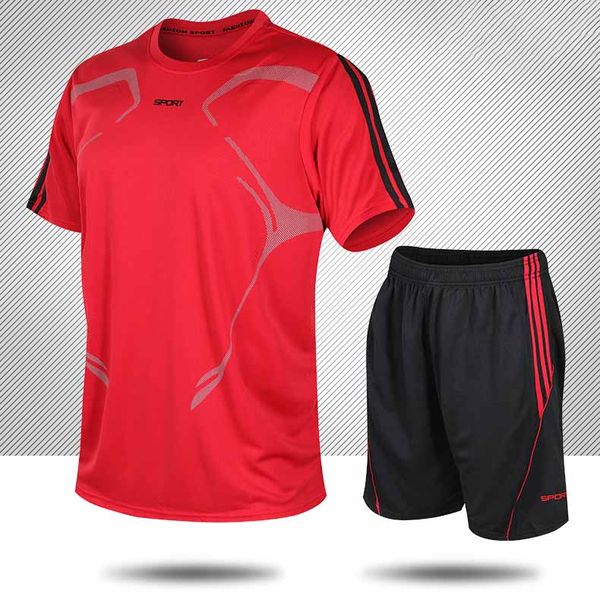 

mens designer tracksuits running clothes summer sport suits quick-drying casual outdoor clothing mens sport two-pieces wholesale, Gray