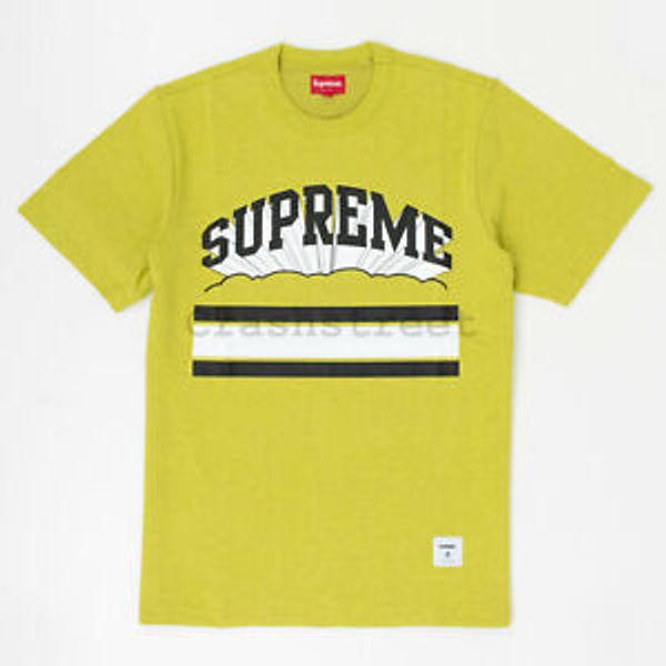 

Унисекс SS19 Cloud Arc Футболка с надписью Camp Camp Hat с капюшоном Желтая горчица