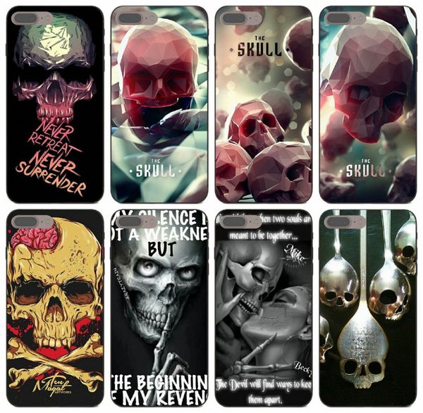 

[tongtrade] personality skulls case for iphone 11 pro x xs max 8s 8 7s 7 6 plus samsung j5 j7 prime pro honor 8c 8s htc u12 drop proof case