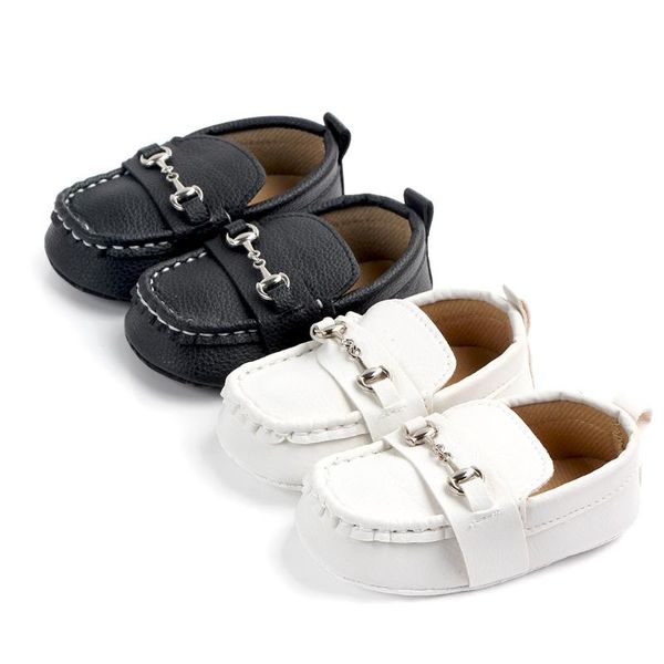 

new baby shoes boy peas shoes korean version british style pu spring autumn toddler soft soled non-slip crib first walkers