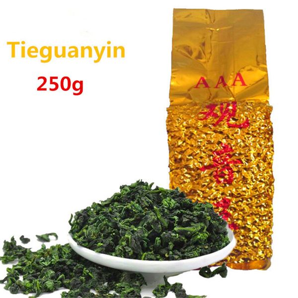 

250г китайский Органический зеленый чай Вакуумные пакеты Ароматные Анкси Tieguanyin Ул