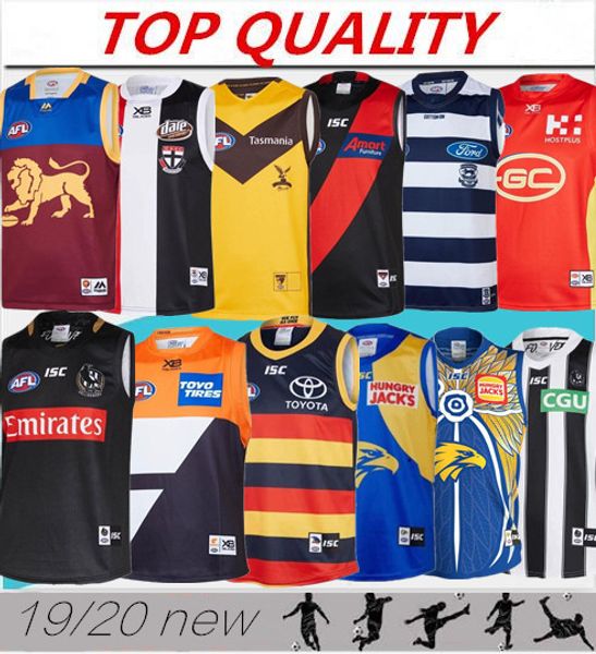 

2019 we t coa t eagle guern ey adelaide crow collingwood magpie home eddie bett 300th leevele afl jer ey, Black;gray
