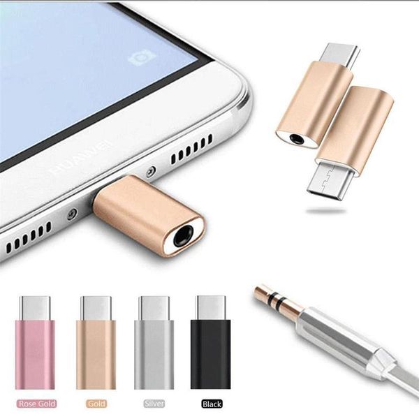 

type c to audio usb c usb 3.1 to 3.5mm aux jack mini earphone adapter for xiaomi huawei letv