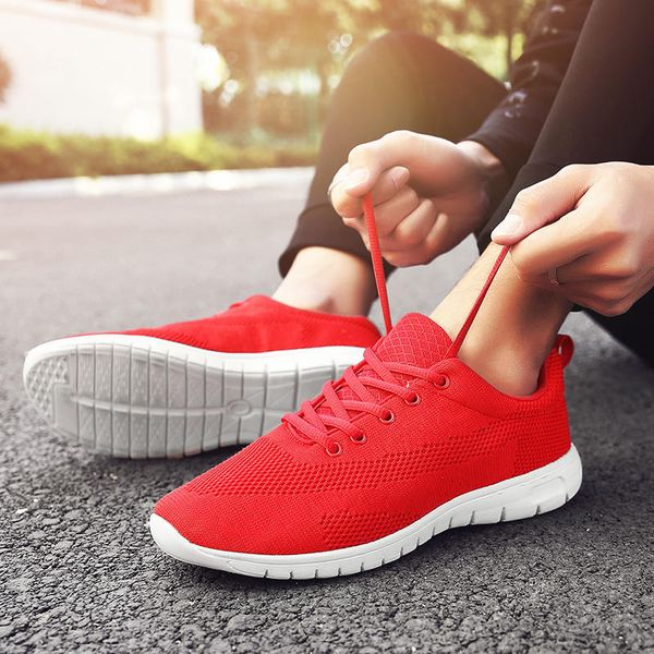 

men sneakers 2018 new sports shoes men zapatos de mujer air mesh comfortable outdoor lace up running shoes