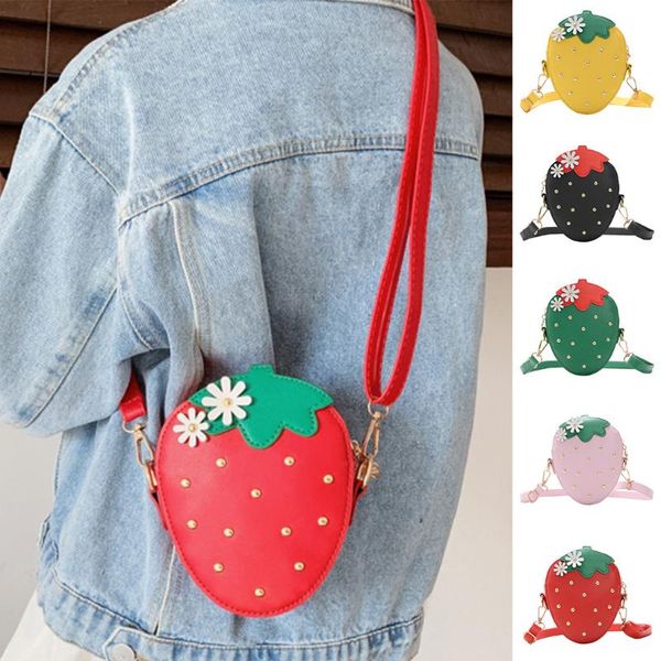 

наплечная сумка для детей дети девушки милый мультфильм клубника messenger crossbody наплечные сумки sac main femme schoudertas #jy