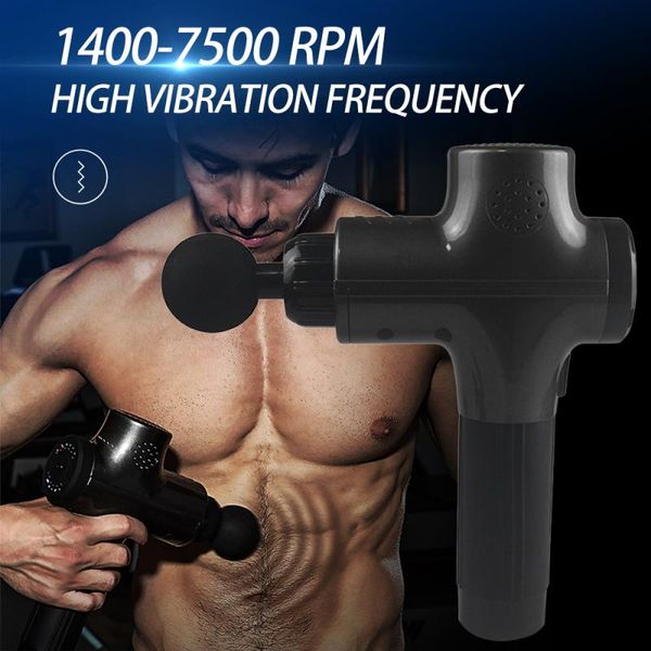 

massage gun electric therapy percussive vibration muscle massager sport recover pain relief body shaping