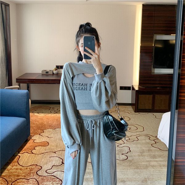 

s-2xl 2 piece summer women tracksuits set women casual sweatshirt+fitness pants sets running sets sportswear, White;black
