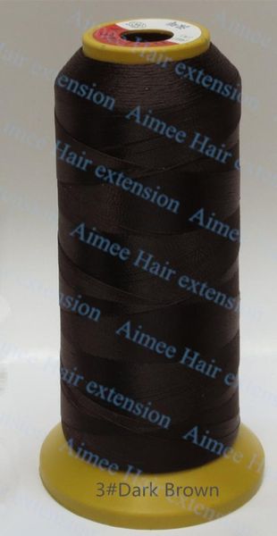 

weaving threads for machine weft hair extension professional hair accessories tools d.brown 1pcs needle lines 4type as gift