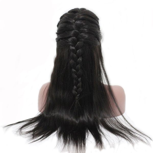 

straight wigs 360 lace front human hair wigs 26" body wave human hair wigs brazilian hair swiss lace cap for black woman