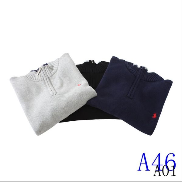 

вышитые мужские дизайнеры теплый свитер с высоким воротником бренд осень и зима основной свитер повседневная тонкий вариант пуловера, White;black