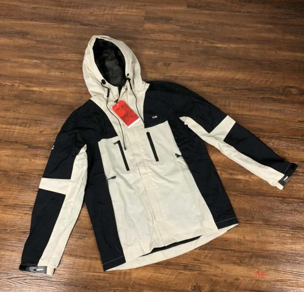 

2020 new designer mens jacket with hooded 2020 new arrival fashion luxury panelled windbreaker jackets brand hoodie coat asian size m-2xl, Black;brown