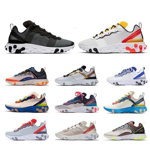 

undercover upcoming react element 87 55 running shoes pack white brand men women black white trainer blue pink red designer sneakers 36-45