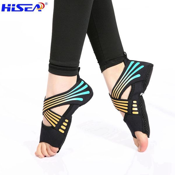 

profession fitness ladies girls women sport pilates yoga socks non slip grip high elasticity softness shoes sock half-fingers, Black