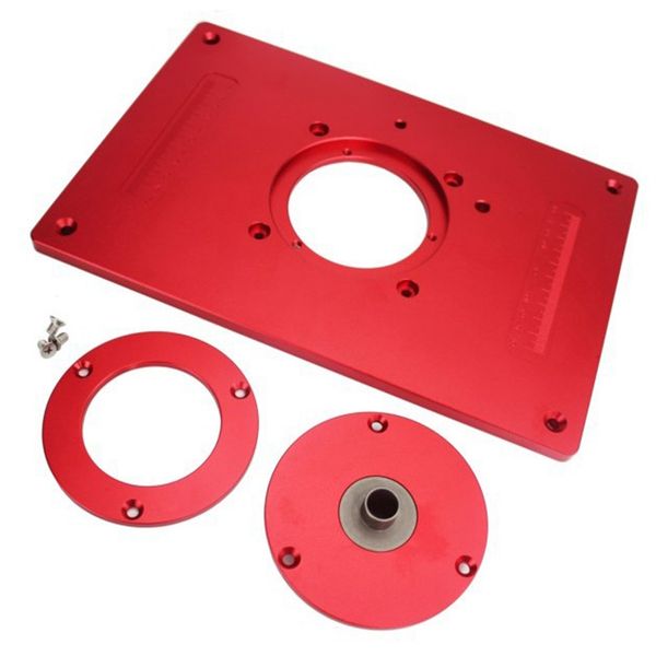 

aluminum router table insert plate 200x300x10mm with cover for woodworking engraving machine woodworking diy
