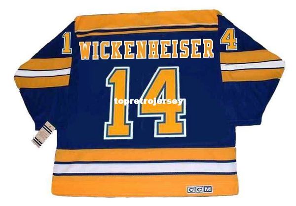 

wholesale mens doug wickenheiser st. louis blues 1983 ccm vintage retro hockey jersey, Black;red