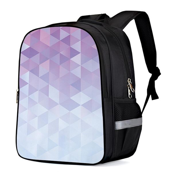 

geometric gradient with mosaic triangle pattern backpack children school bags toddler backpack boys girls primary kindergarten