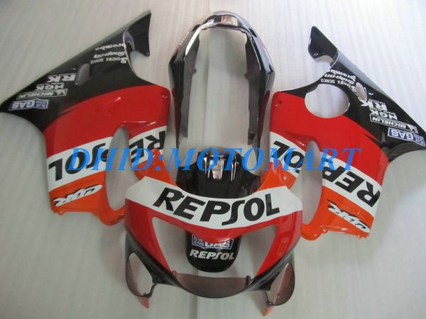 Injeção Personalizado Conjunto de Carenagem para HONDA CBR600F4 99 00 CBR600 F4 1999 2000 CBR 600 F4 600F4 CBR600 vermelho preto Carrocerias corpo kit HP56