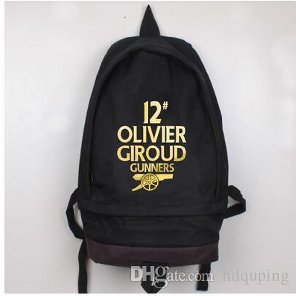 

olivier giroud backpack football star school bag soccer daypack france player schoolbag outdoor rucksack sport day pack football kit