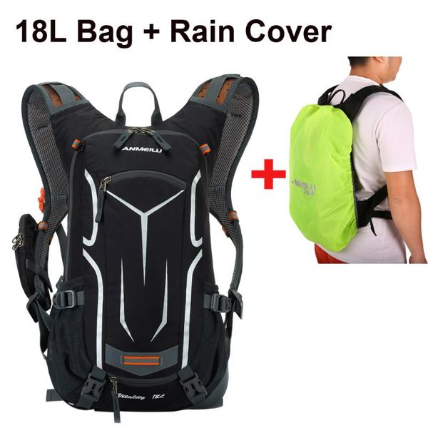 

lixada waterproof bicycle bag cycling backpack with rain cover 18l breathable hike camping mtb mountain bike hydration backpack