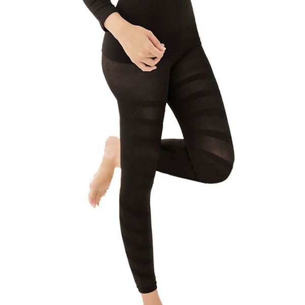 

women sculpting sleep leg shaper legging body shaper slimming legging -mx8, Black