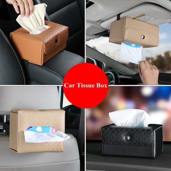

tissue универсальная автомобильная коробка складная кожа pu подлокотников box солнцезащитный козырек спинки сиденья бумаги полотенце многофу