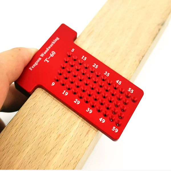 

diy home improvement gauge crossed measuring hole tool scriber ruler aluminum alloy mini practical t shaped positioning